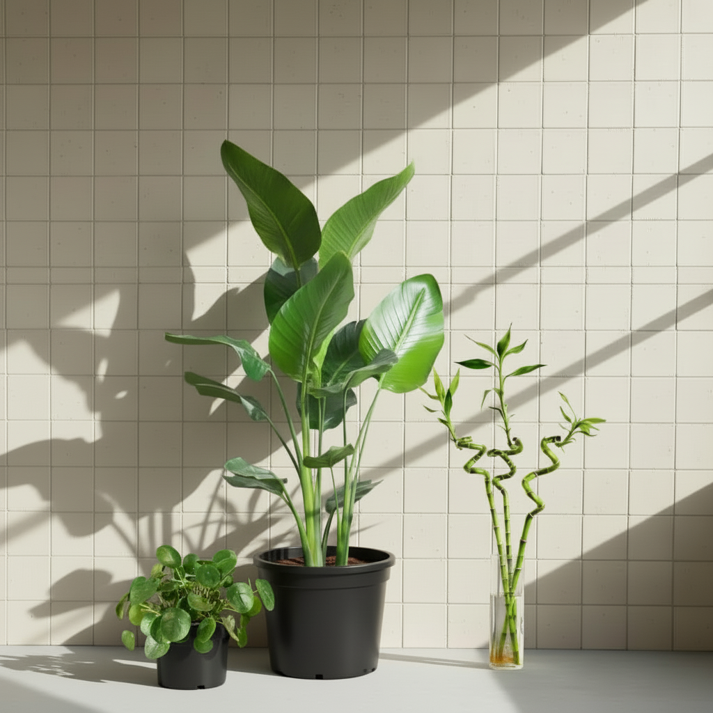 Favori Kampanyalı 3'lü Bitki Seti -Starliçe,Bambu ve Pilea