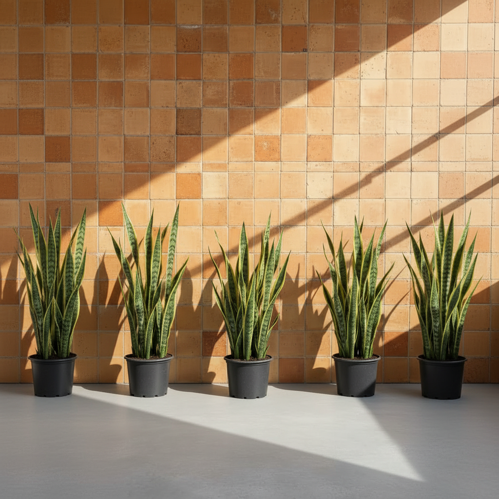 Kılıç Çiçeği (Sansevieria Trifasciata) 110-120 cm | Sarı-Yeşil Paşa Kılıcı Büyük Boy Salon Bitkisi