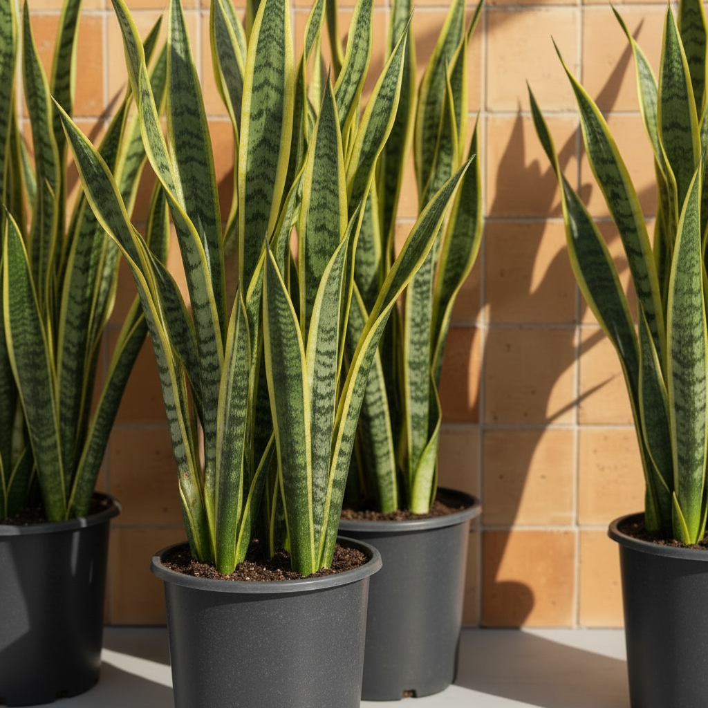 Kılıç Çiçeği (Sansevieria Trifasciata) 110-120 cm | Sarı-Yeşil Paşa Kılıcı Büyük Boy Salon Bitkisi