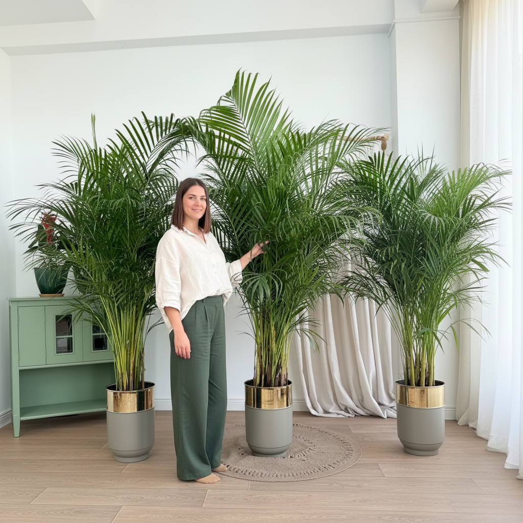 Areka Palmiyesi XXL 170-180 cm (Dypsis Lutescens) Salon ve Ofis Bitkisi