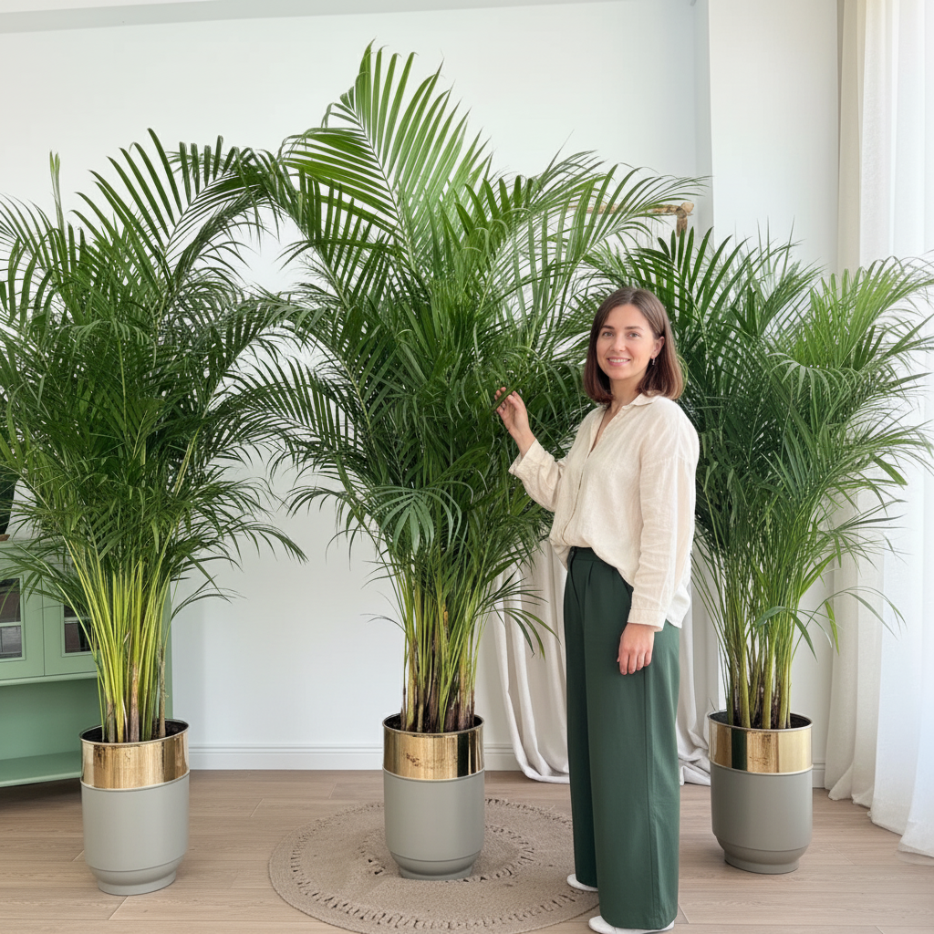 Areka Palmiyesi XXL 170-180 cm (Dypsis Lutescens) Salon ve Ofis Bitkisi