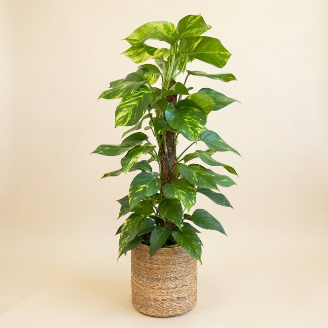 Büyük Boy Patos Salon Sarmaşığı 120-130 cm - Canlı Golden Pothos