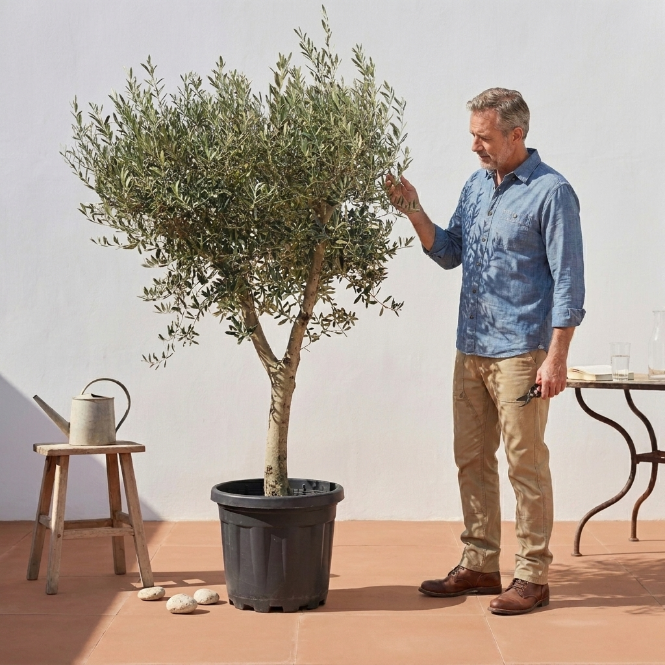 Zeytin Ağacı Bonsai Form 12-15 Yaş | Budanmış Dekoratif Saksı Ağacı