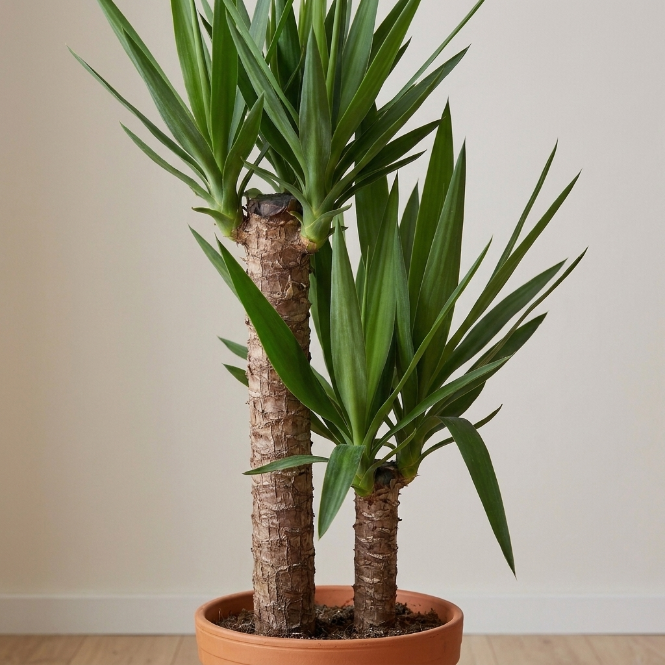 Yucca Çiçeği (Avize Çiçeği) 3 Gövdeli 130-140 cm – Büyük Boy İç Mekan Bitkisi