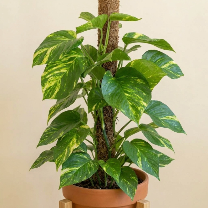 Büyük Boy Patos Salon Sarmaşığı 120-130 cm - Canlı Golden Pothos