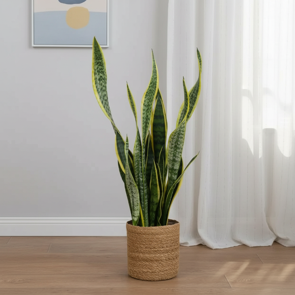 Kılıç Çiçeği Sarı-Yeşil 80-90 cm XXL (Sansevieria Trifasciata | Peygamber Kılıcı | Paşa Kılıcı)