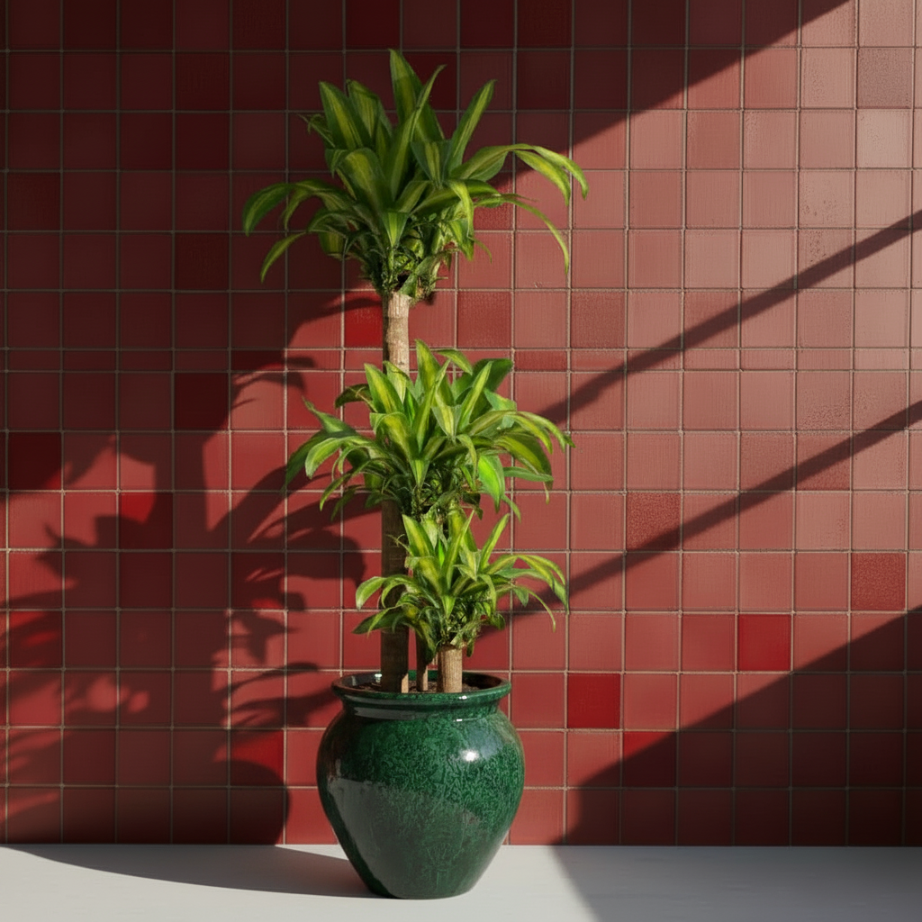 Dracaena Massengena 3 Gövdeli (Yucca Çiçeği) | 140-150 cm İthal Salon Bitkisi