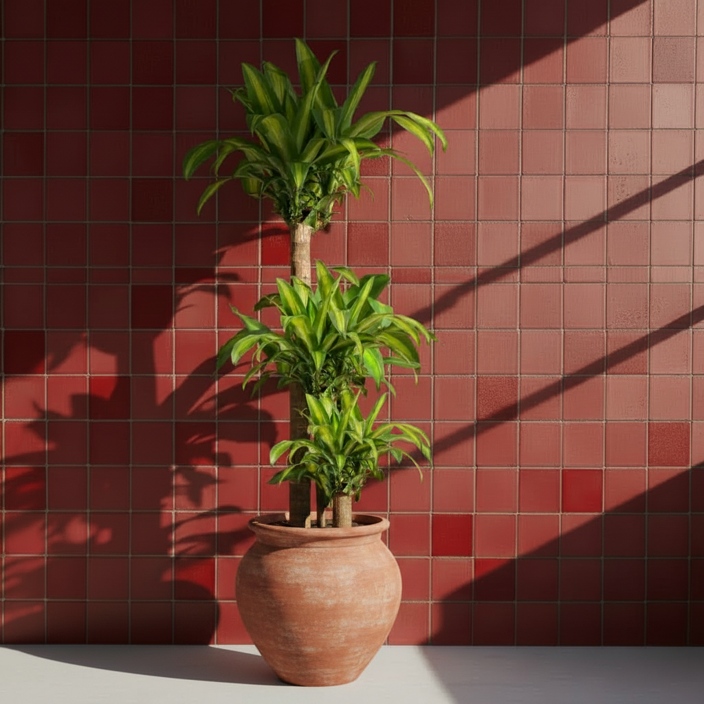 Dracaena Massengena 3 Gövdeli (Yucca Çiçeği) | 140-150 cm İthal Salon Bitkisi