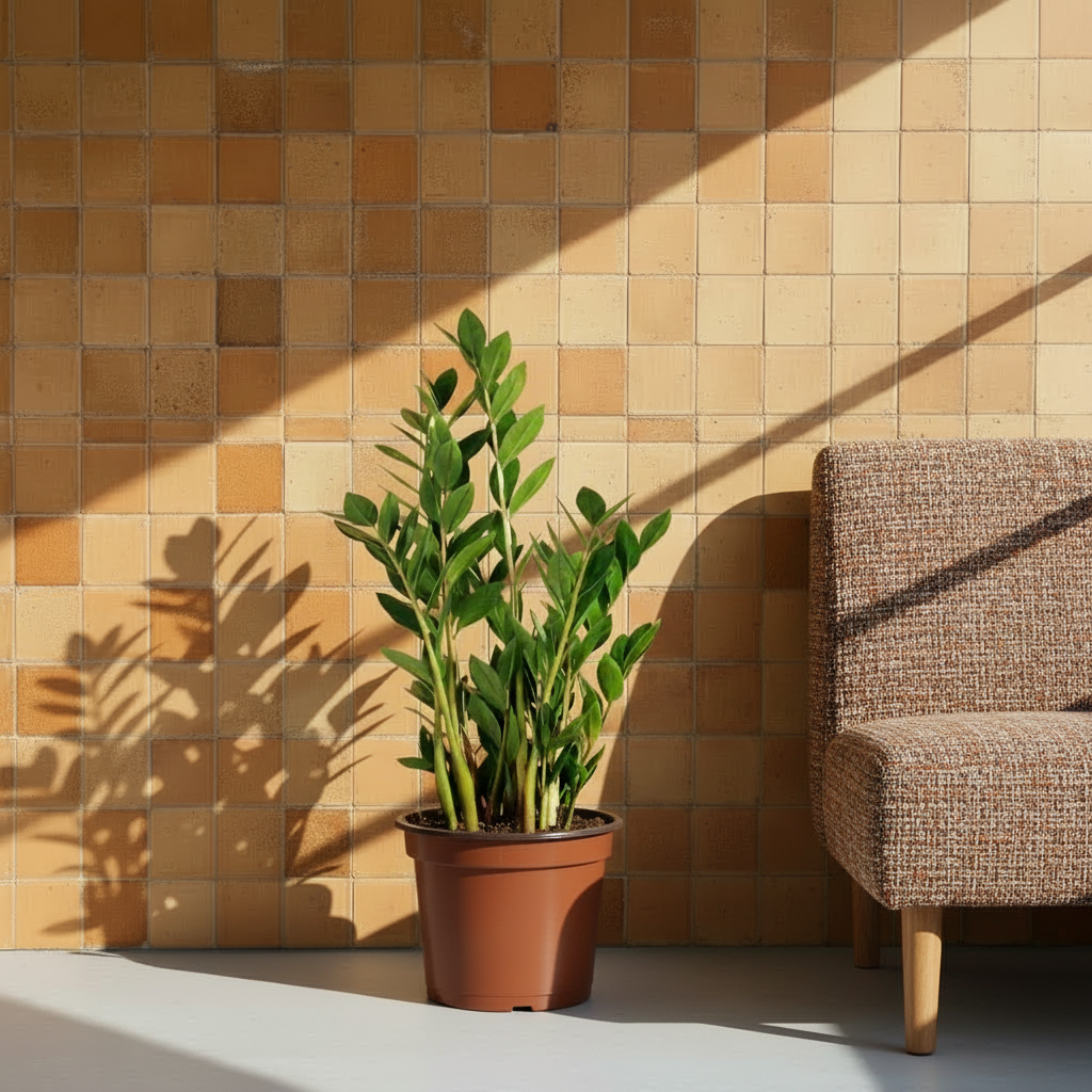 Zamia Çiçeği Zeze-Zamioculcas Zamiifolia 50 cm
